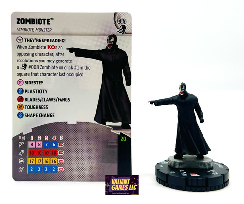 Marvel heroclix zombiote 008 - heroclix,